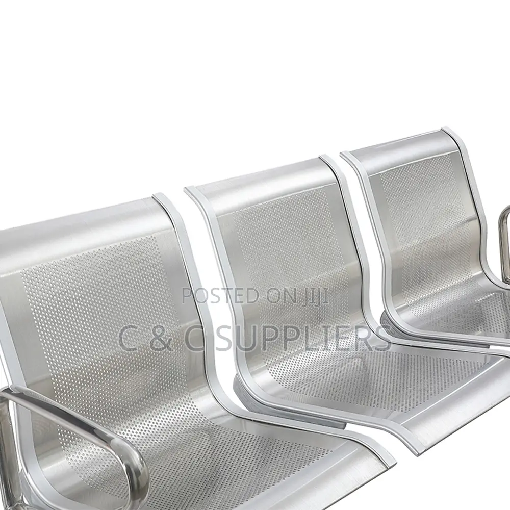 3-Link Non Padded Airport Visitors Bench