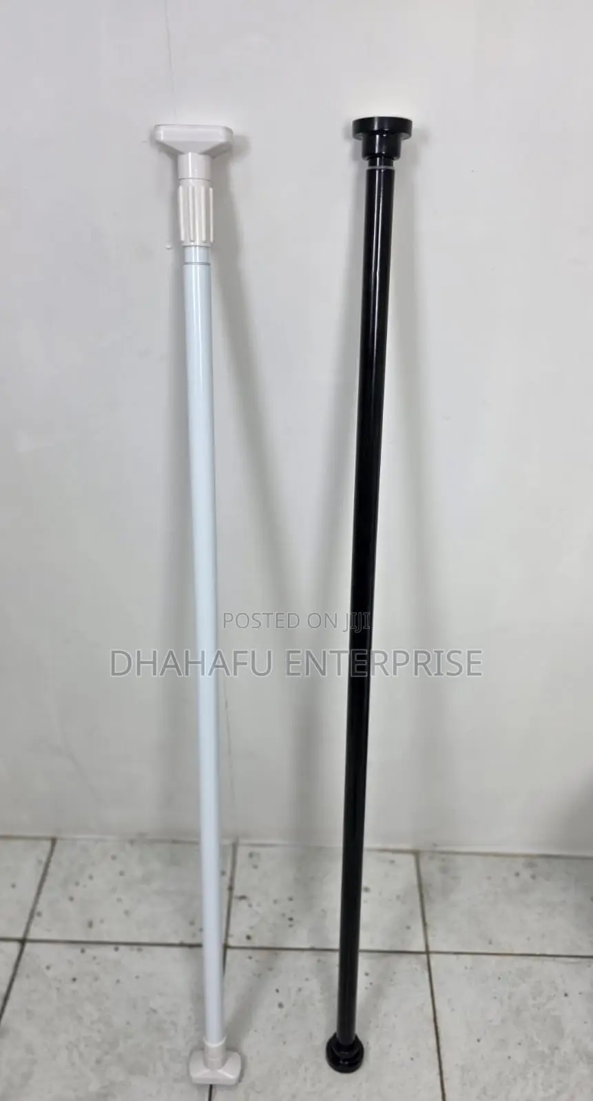 Extendable Telescopic Curtain Rod – No Drilling Shower Curtain