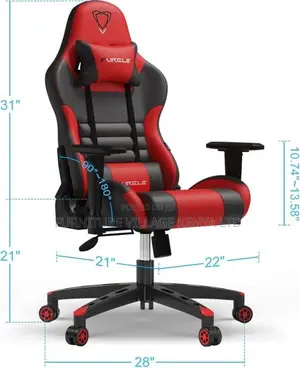 Gaming Chair; Adjustable Modern Unique Reclining Leather Gaming Seat
