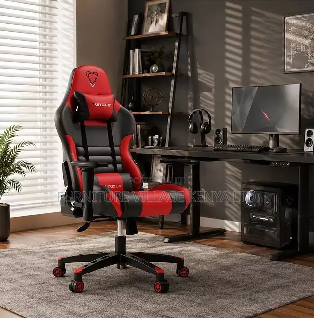 Gaming Chair; Adjustable Modern Unique Reclining Leather Gaming Seat