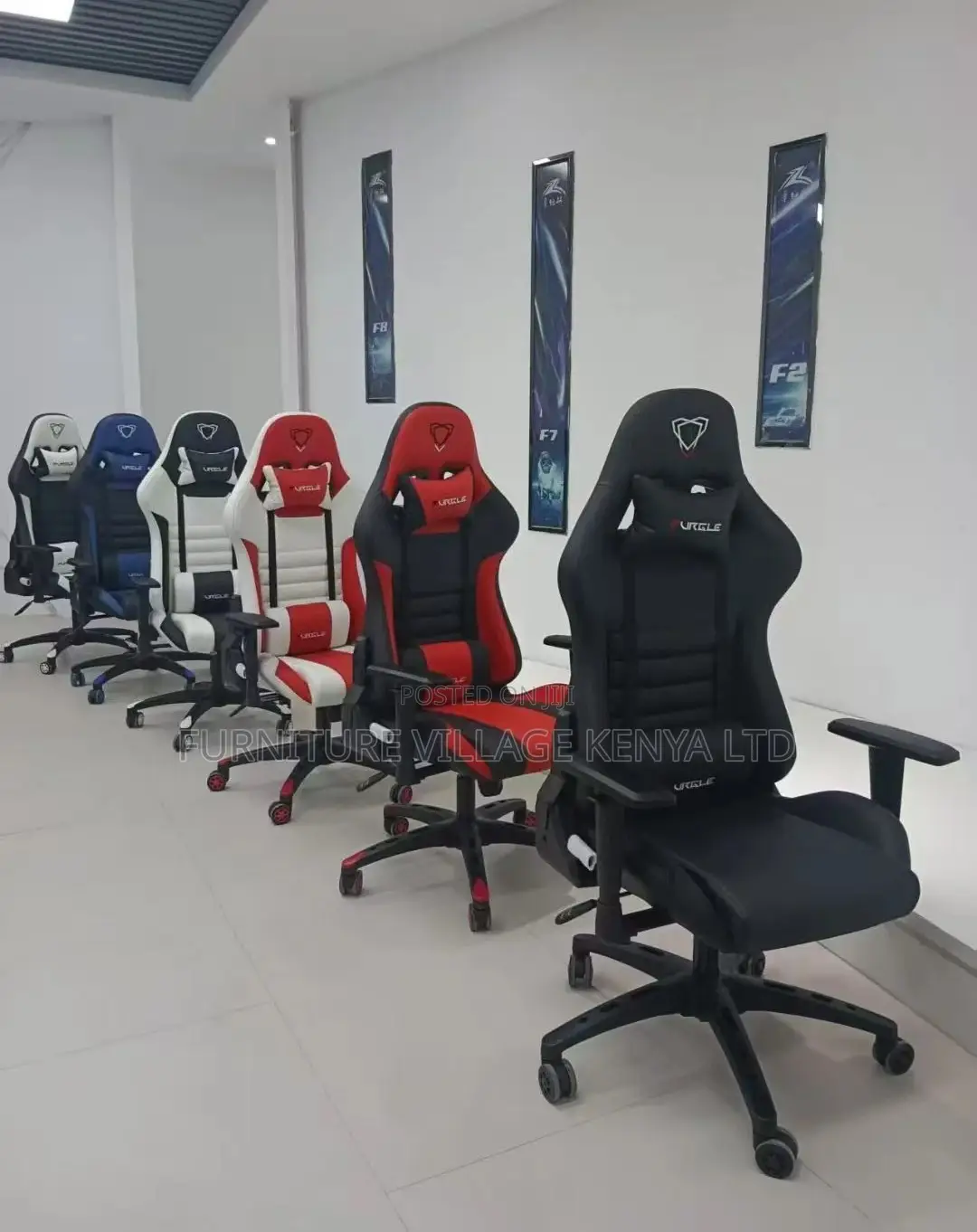 Gaming Chair; Adjustable Modern Unique Reclining Leather Gaming Seat