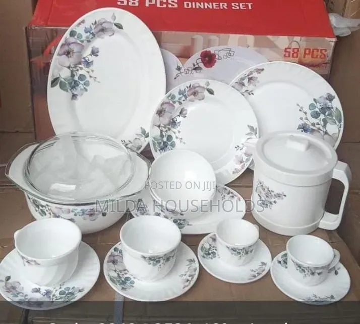 58 PCS Glass Dinner Set