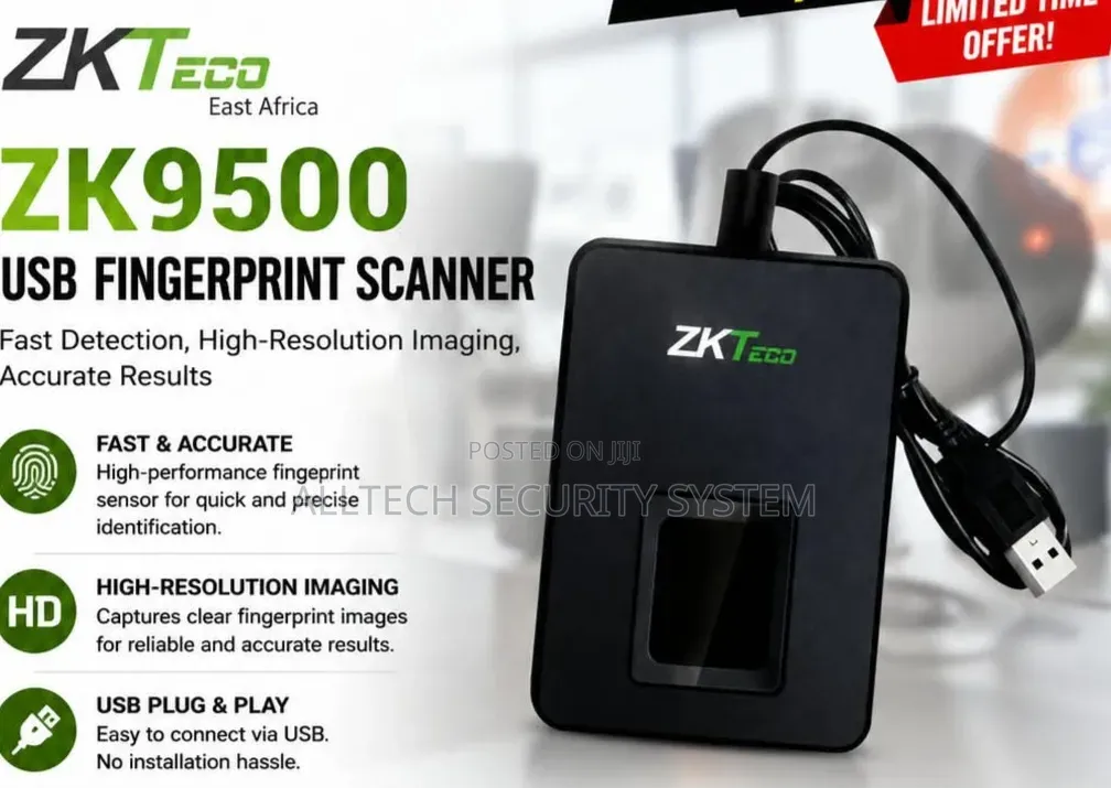 High Performance Zk9500 Biometric Scanners
