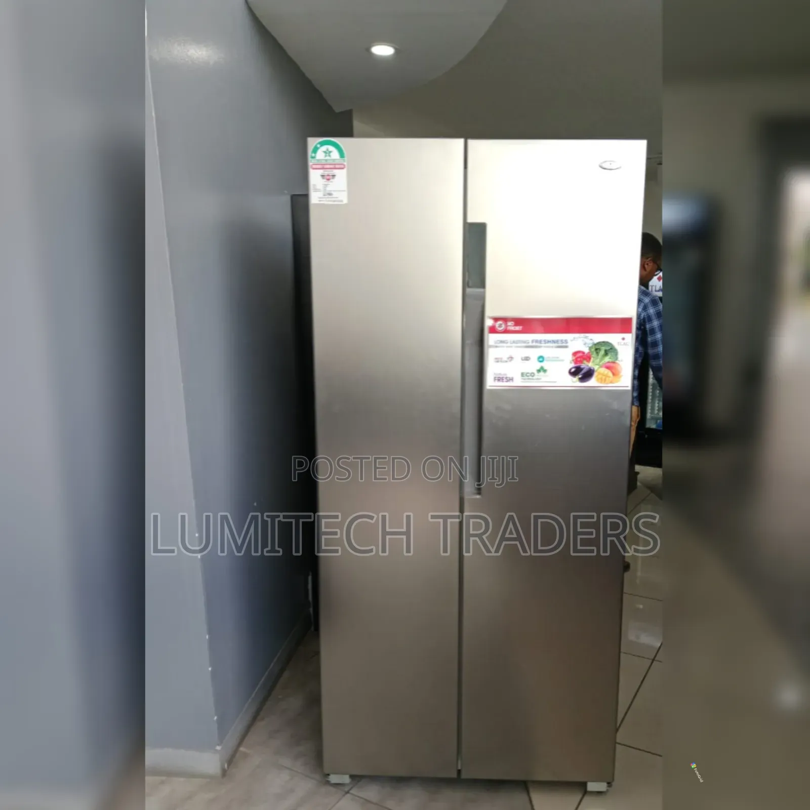 430 Litres TLAC Side by Side No Frost Grey Refrigerator