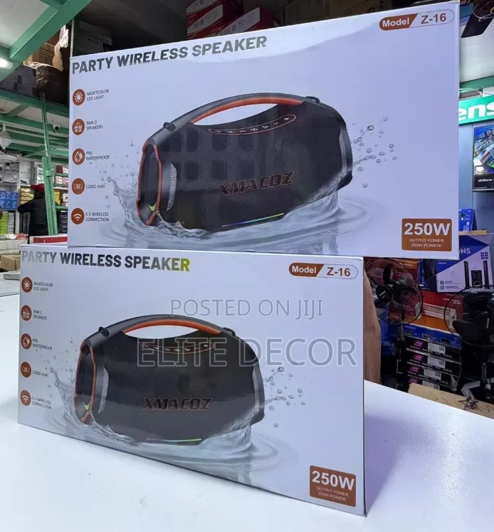 Z16 Bluetooth Party Speaker 250W – Powerful Bass Portable Sound