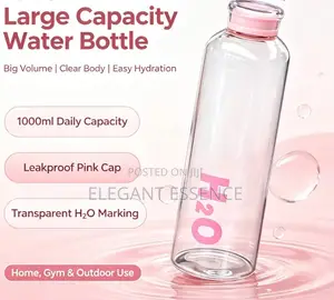 Glass Water Bottle-1l