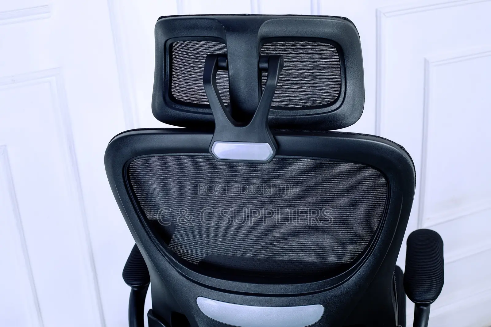 High-Back Computer Chair With Flip Armrest