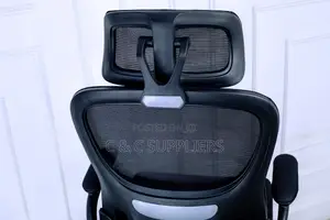 High-Back Computer Chair With Flip Armrest