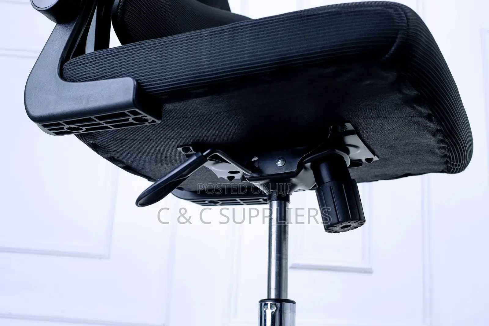 High-Back Computer Chair With Flip Armrest