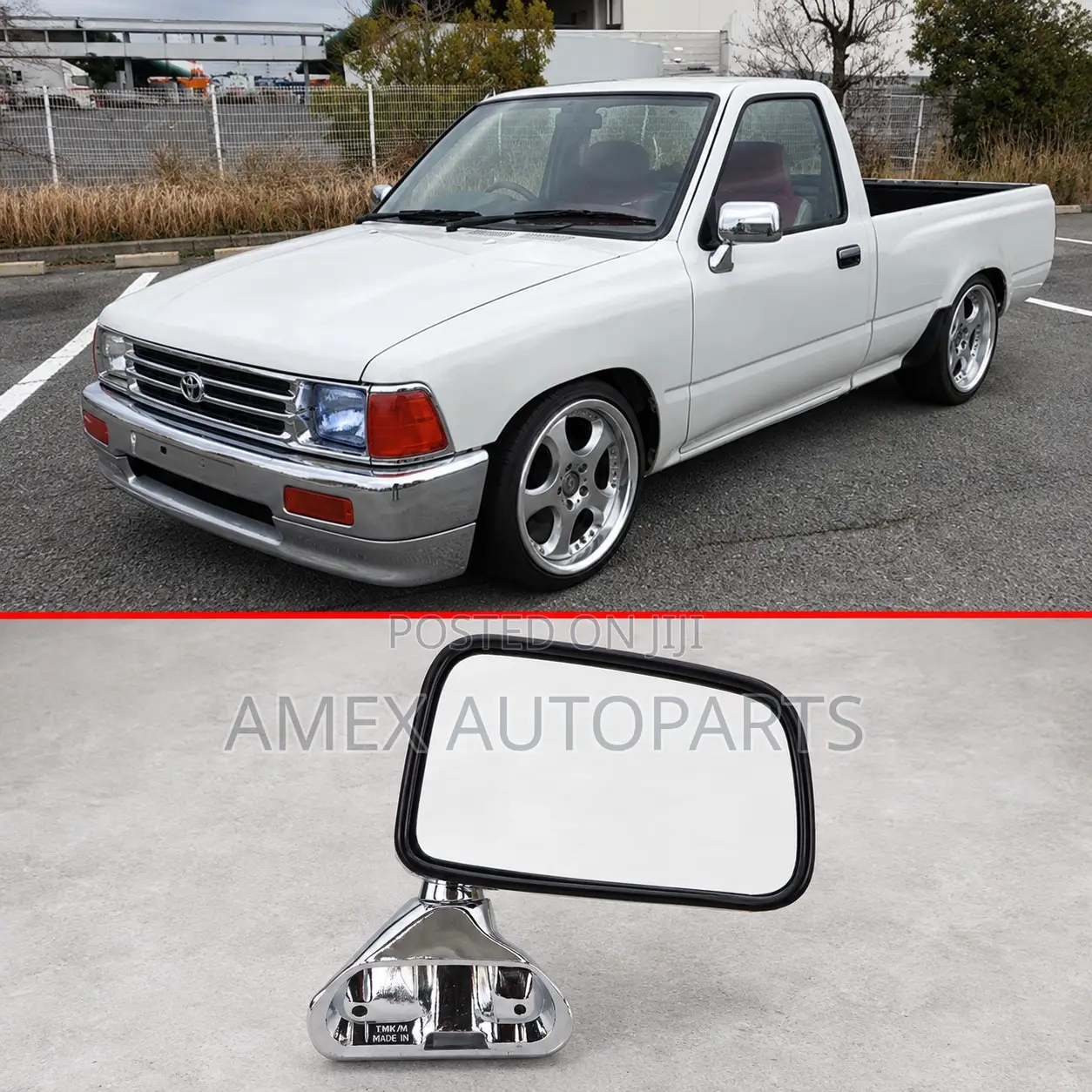 Side Mirror Toyota Hilux Yn85 Ln106 4wd Chrome Manual