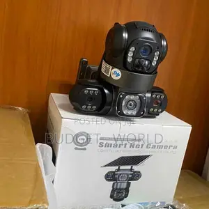 Triple Lens4G Solar CCTV Outdoor Security, 360° View Remote Access