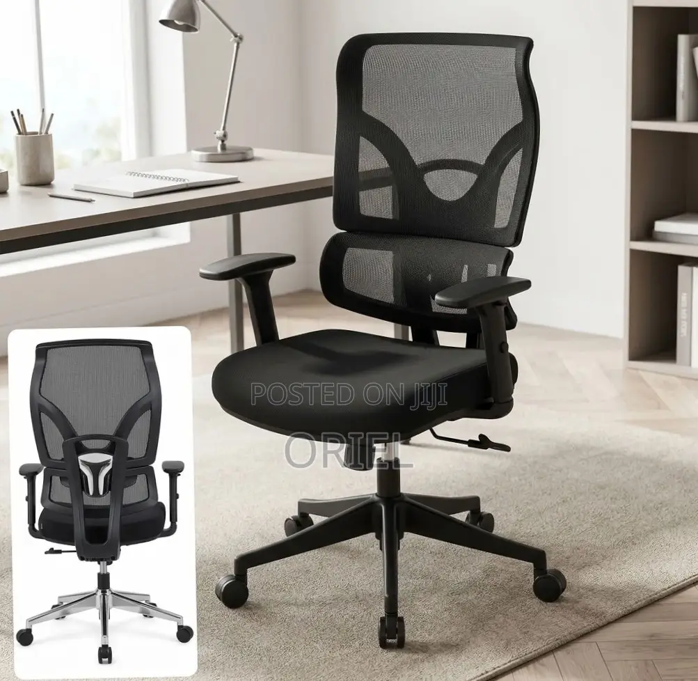 High Back Ergonomic Office Chair : Executive Swivel Seat