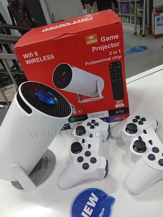 3d Game Projector 2 in 1 Hy300 Controller Gamepad Home Cinema