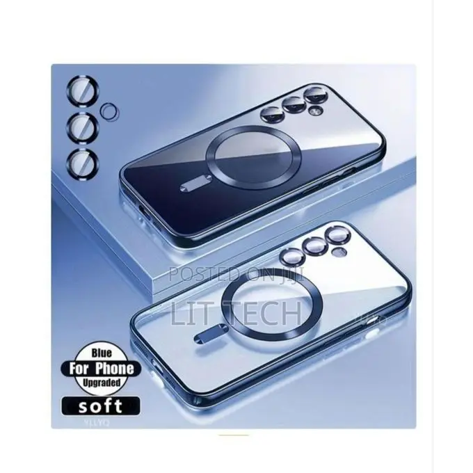 Plated Clear MagSafe Case With Camera Lens Protector for Samsung a 36