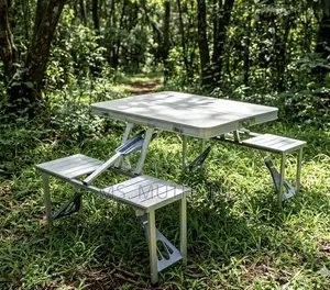 Heavy-Duty Aluminum Pack-Away Picnic Set