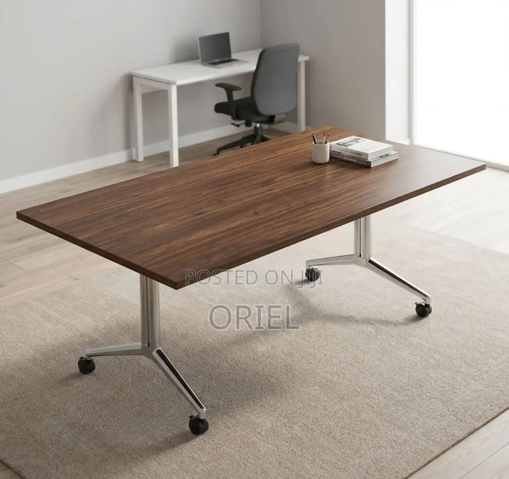 2.4M Foldable Office Table : Portable Foldable Office Table
