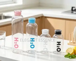H2O Glass Water Bottle -500ml