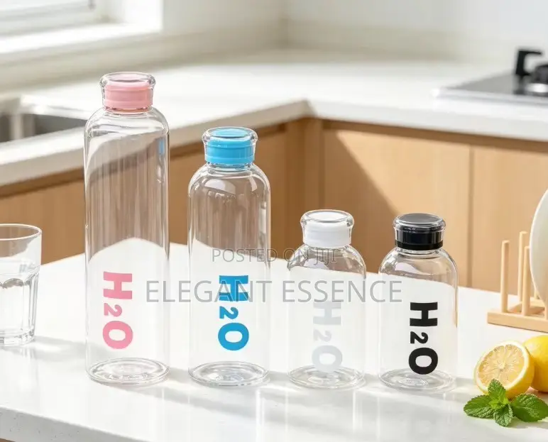H2O Glass Water Bottle -500ml