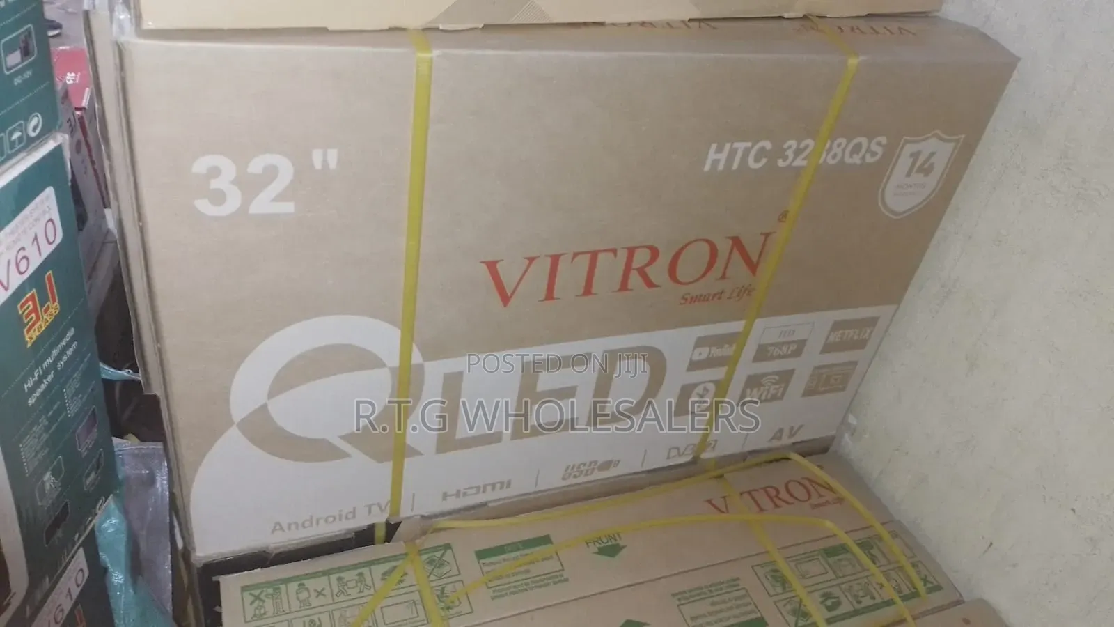 Vitron 32′′ Smart Android TV – HD Frameless Smart TV