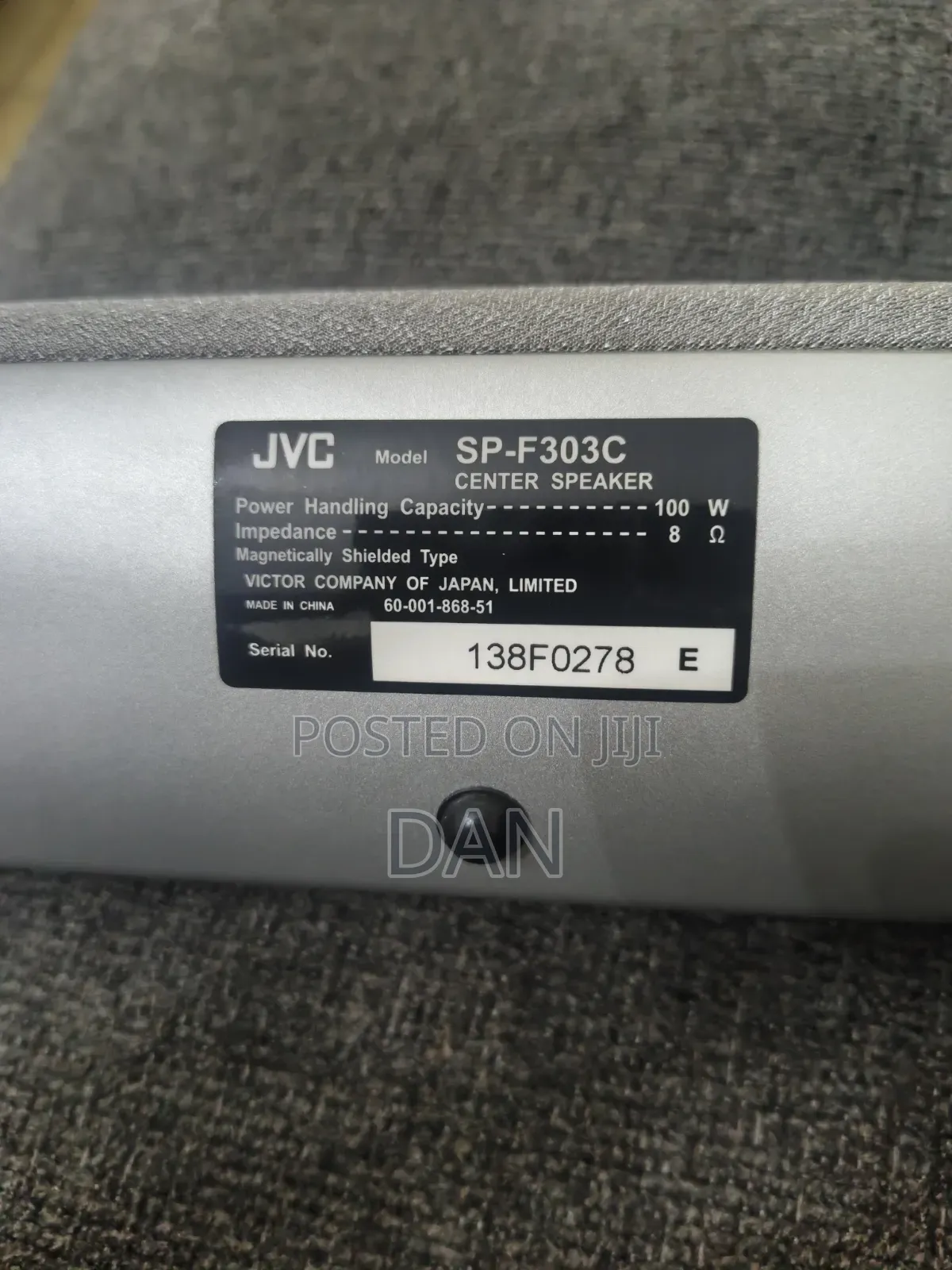 JVC SP-F303 5 Speaker Set