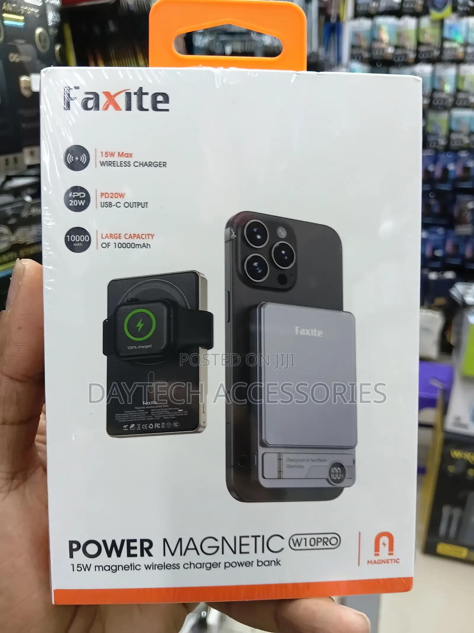 Faxite Magnetic Powerbank10000mAh - Grey