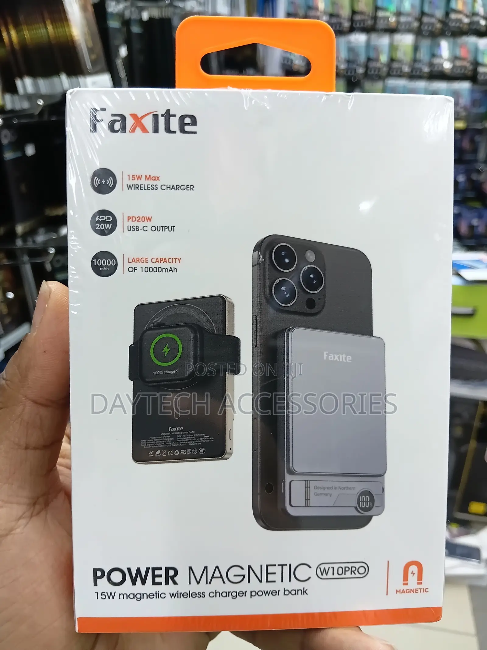 Faxite Magnetic Powerbank10000mAh - Grey