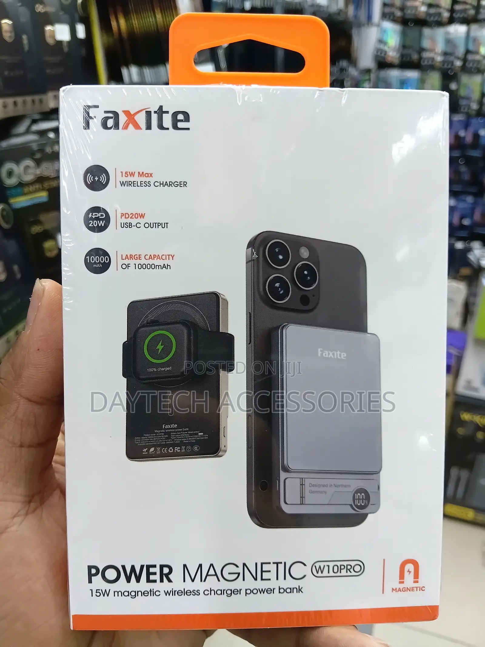 Faxite Magnetic Powerbank10000mAh - Grey