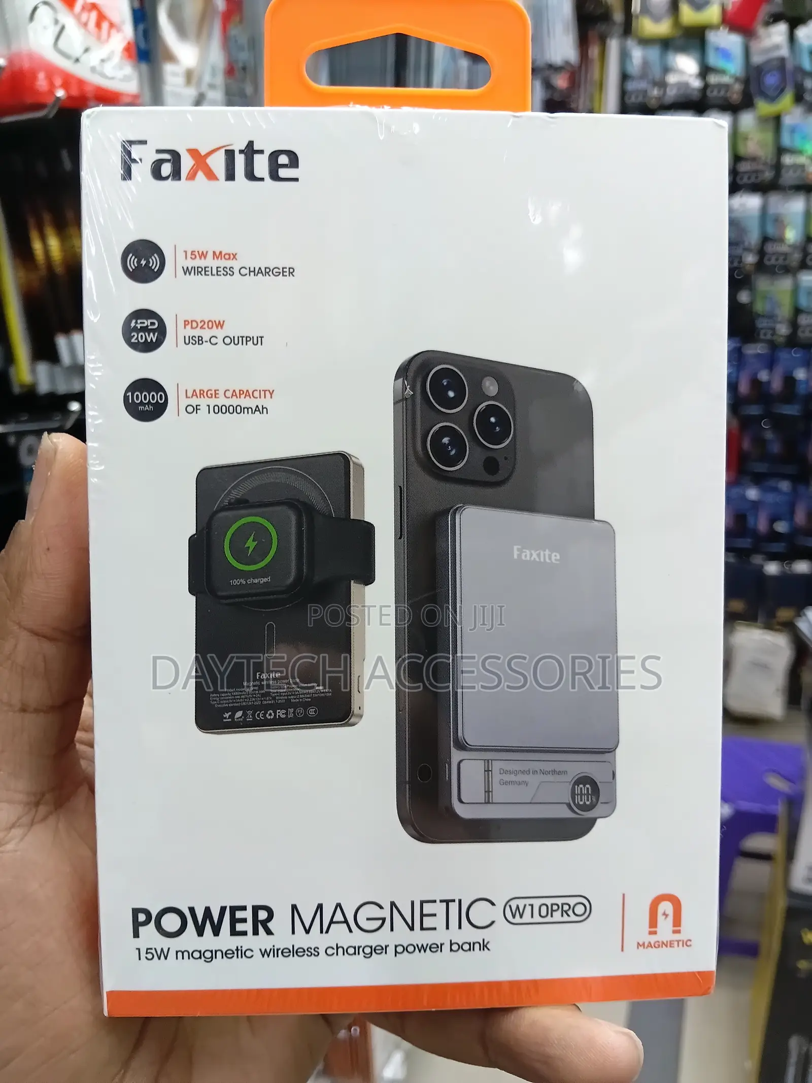 Faxite Magnetic Powerbank10000mAh - Grey