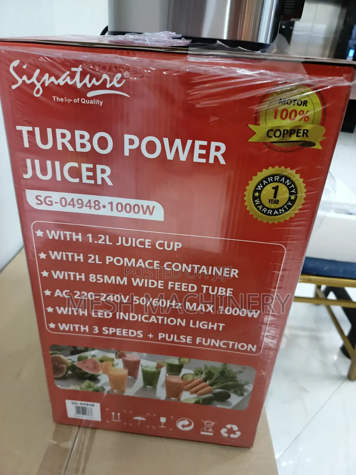 Signature SG- 04948 Turbo Power Juicer