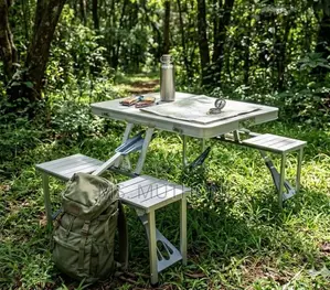 Portable Integrated Table and Bench Set