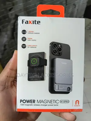 Faxite Magnetic W10PRO 10,000mAh Wireless Power Bank 15W Max Charging