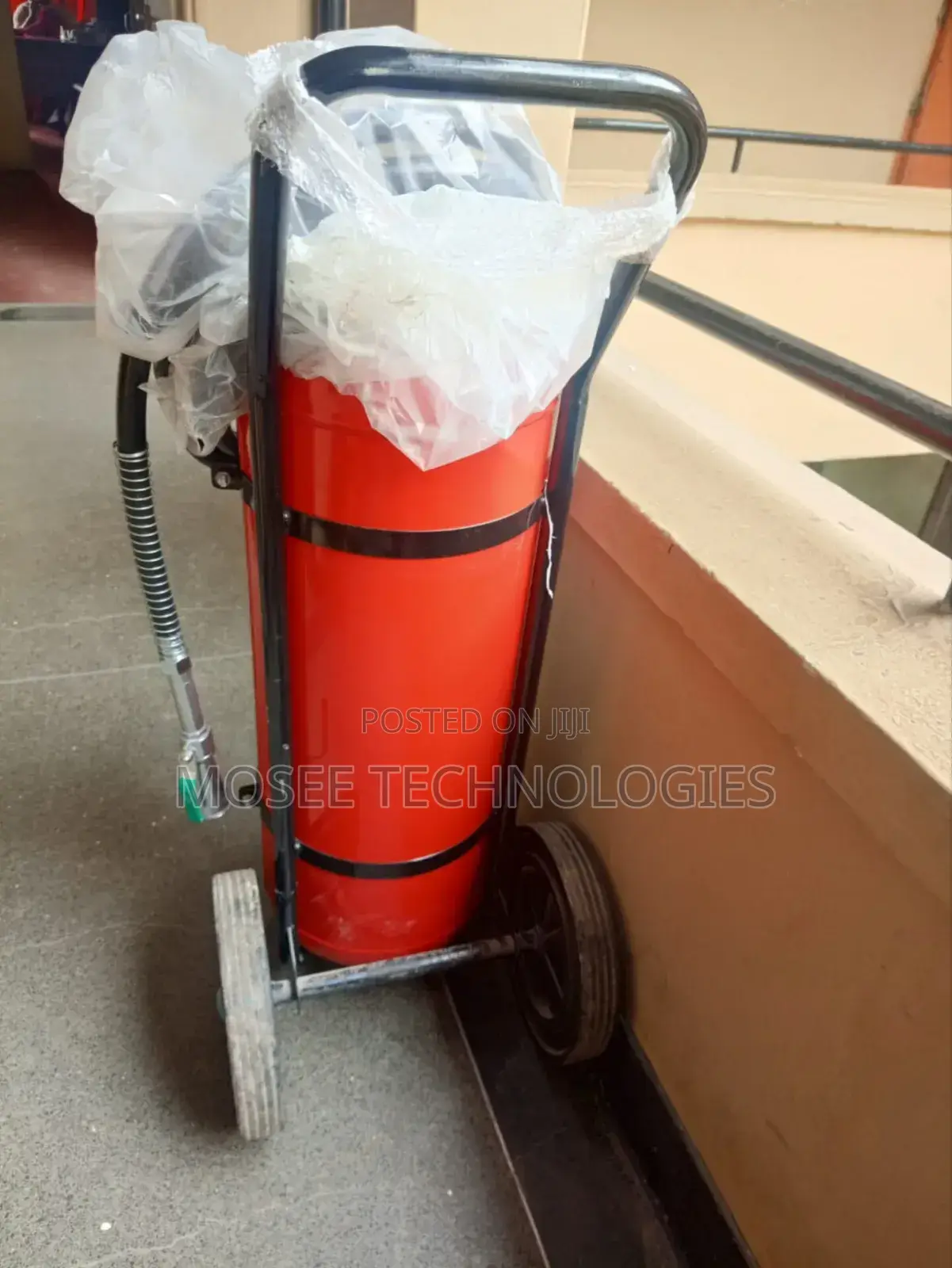 Heavy-Duty Fire Extinguisher on Wheels