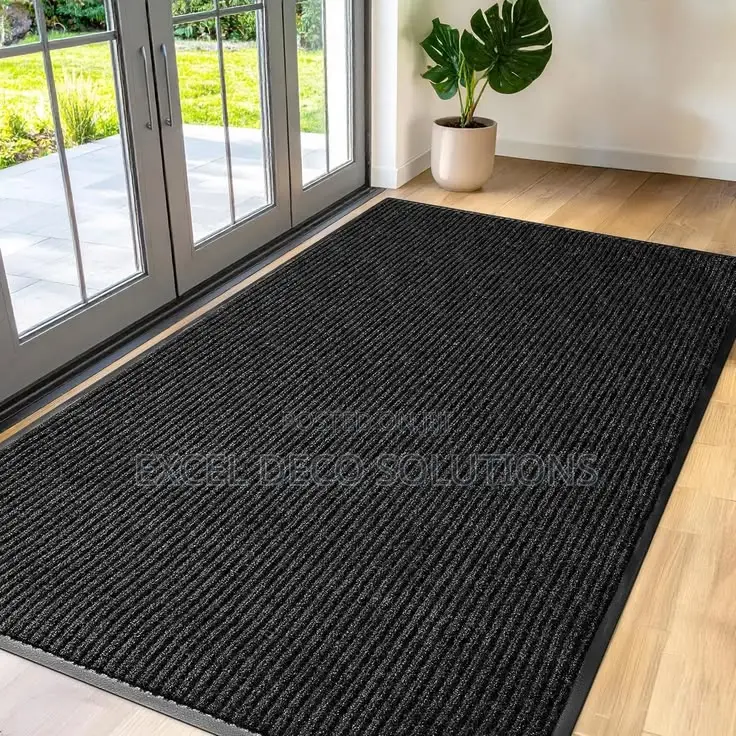 Premium Anti-Slip Door Mat 80x120cm – Red, Gray, Black