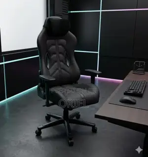 Executive Black Leather Office Gaming Chair : Swivel Gaming Chair