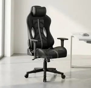 Executive Black Leather Office Gaming Chair : Swivel Gaming Chair