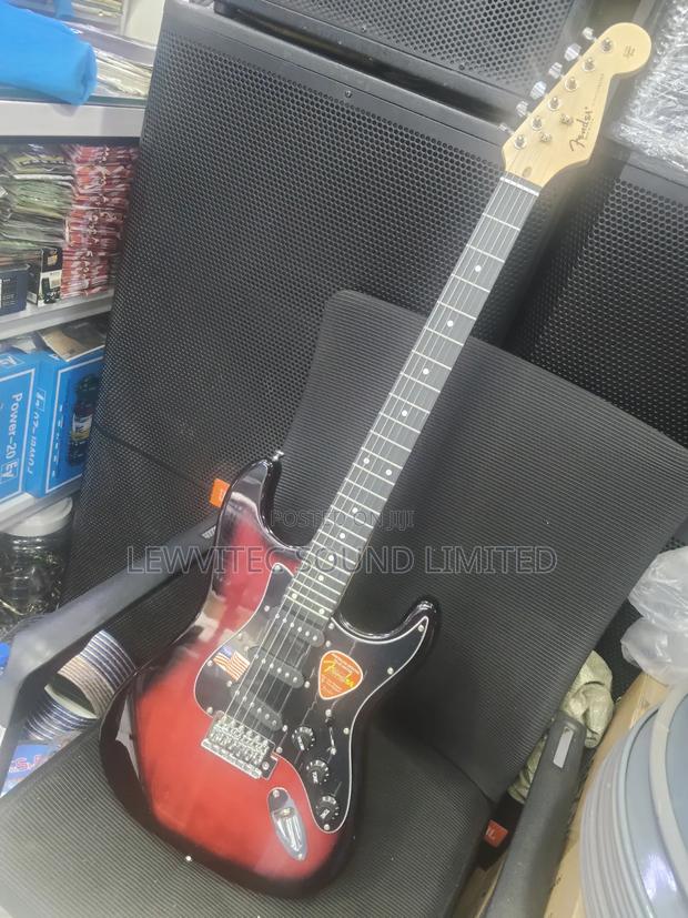 Red Wine Fender Solo Guitar