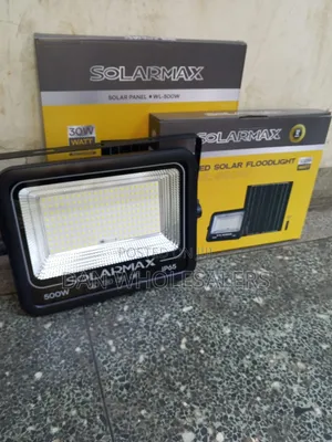 Solarmax LED Solar Floodlight 500W Bright Outdoor Compound Lighting
