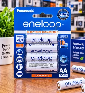 AA Rechargeable Batteries 2000mAh 4 Pieces – Pre-Charged Japan