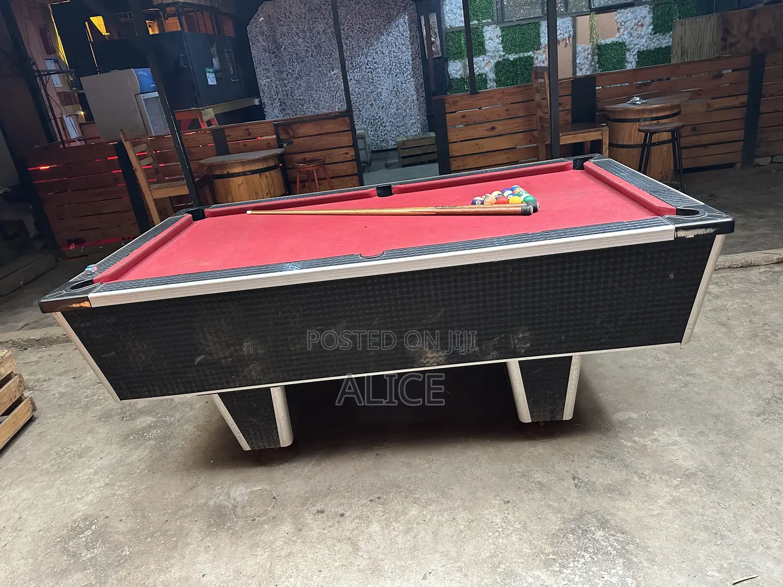 Commercial 7ft X 4ft Slate/Marble Top Pool Table With Full Accessories