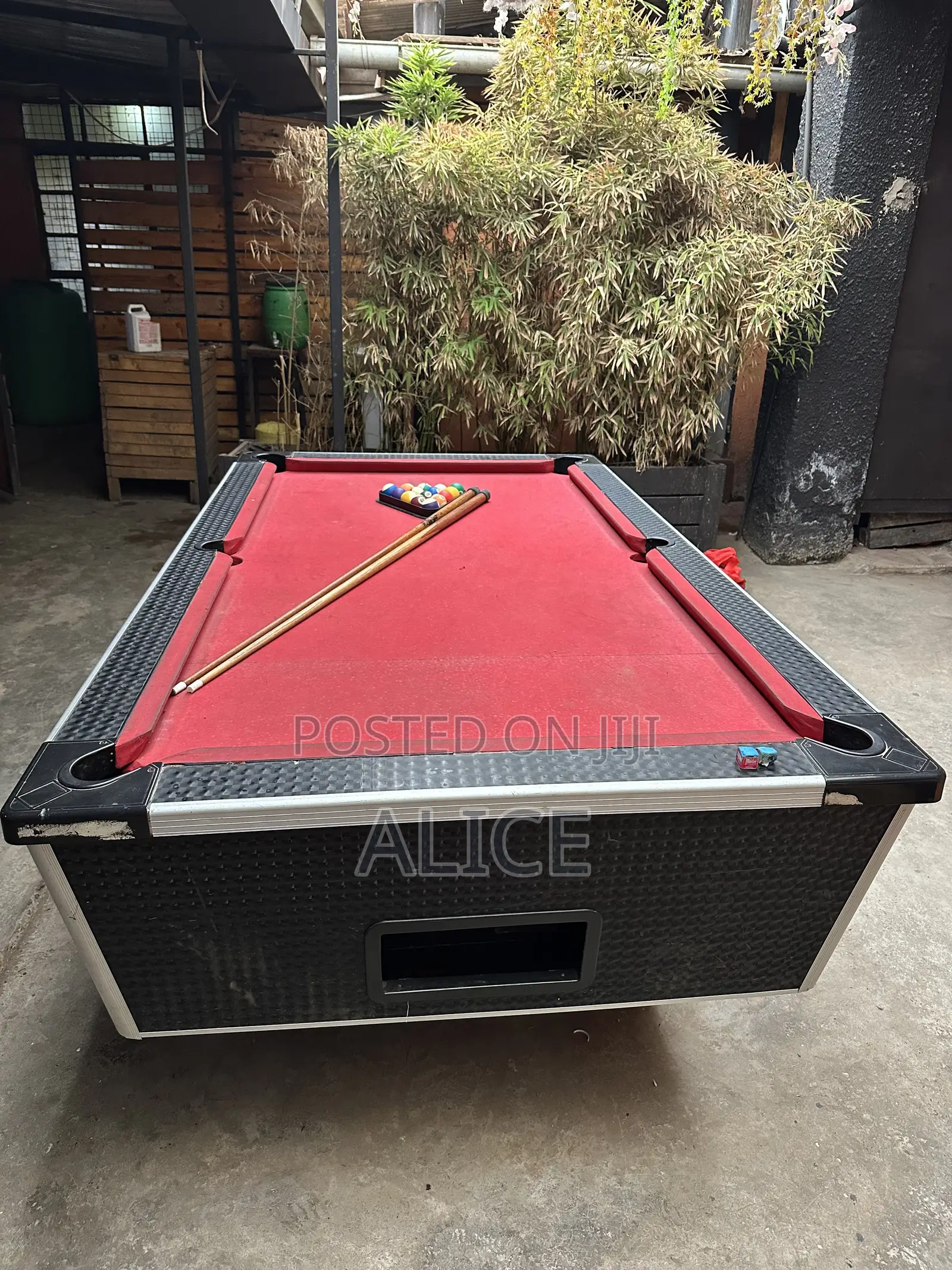 Commercial 7ft X 4ft Slate/Marble Top Pool Table With Full Accessories