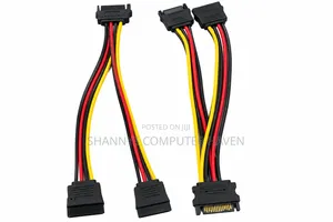 SATA Power Splitter Cable 1 to 2 SATA PowerConnector–HDD/SSD Extension