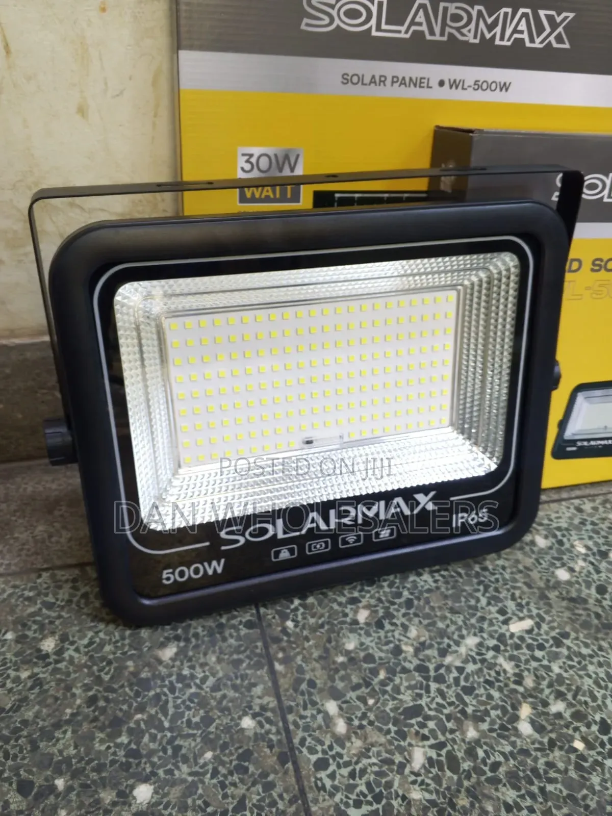 Solarmax WL-500W Solar Panel Floodlight Energy Saving Outdoor Lamp
