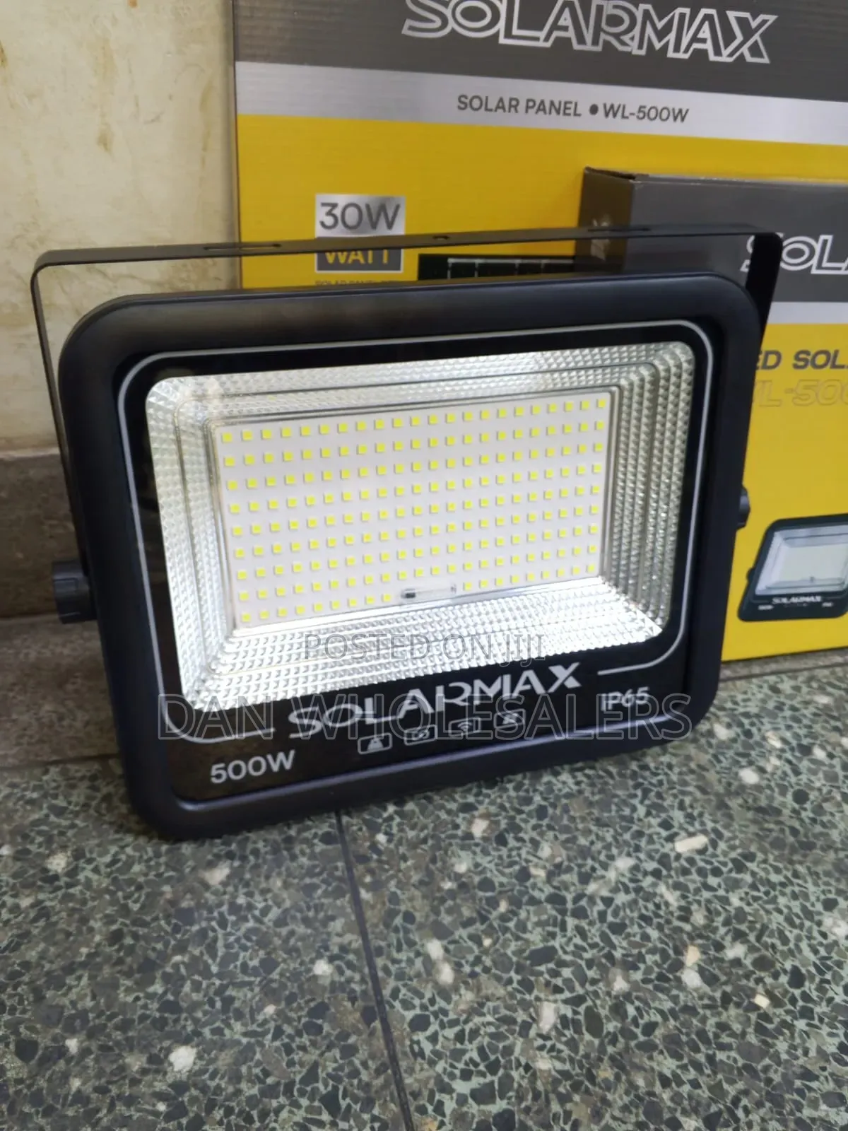 Solarmax WL-500W Solar Panel Floodlight Energy Saving Outdoor Lamp