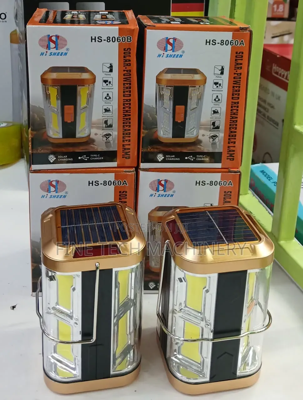 Solar-Powered Rechargeable Lamp