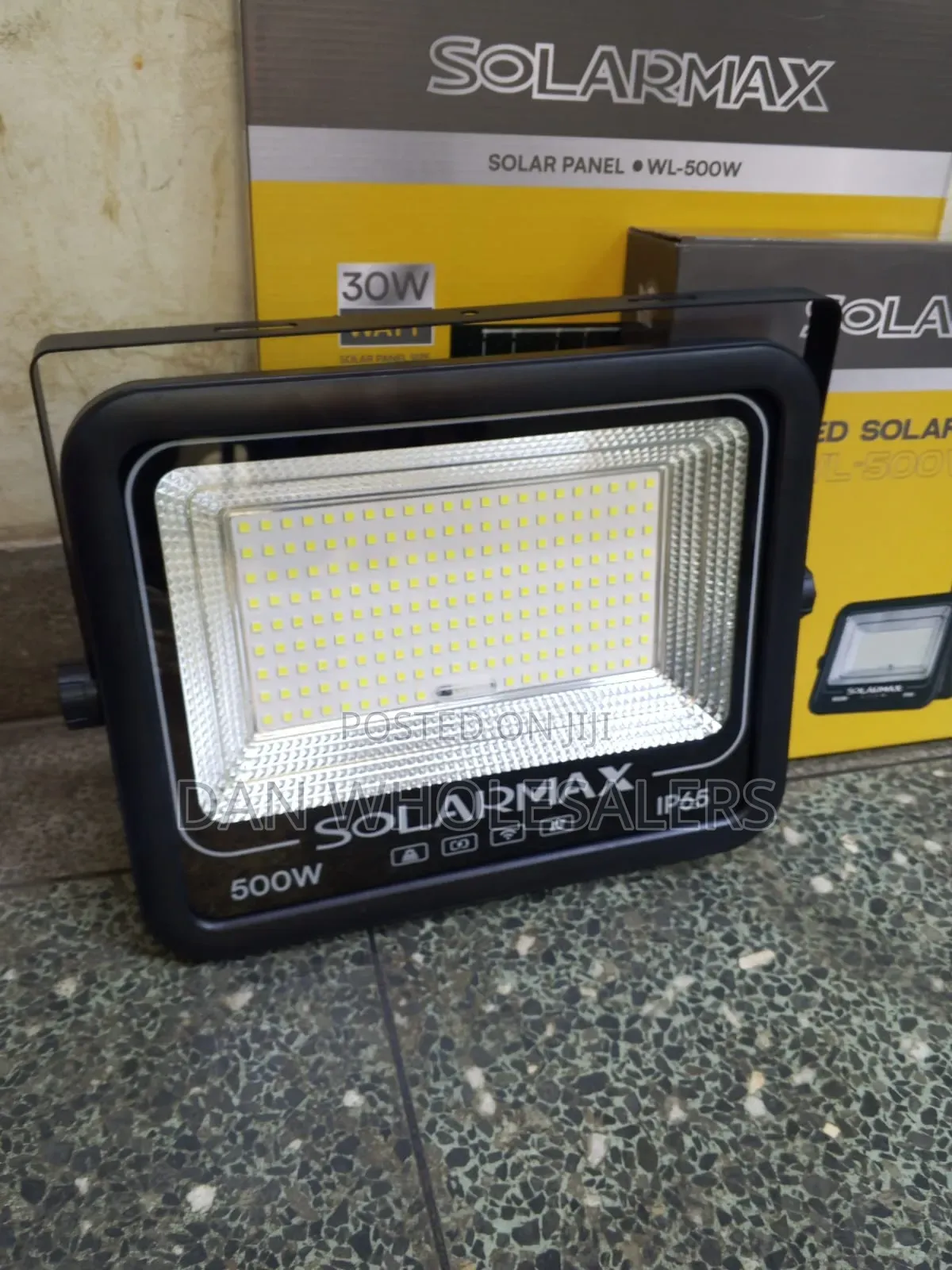 Solarmax LED Solar Floodlight High Brightness 30 Watt Panel Included