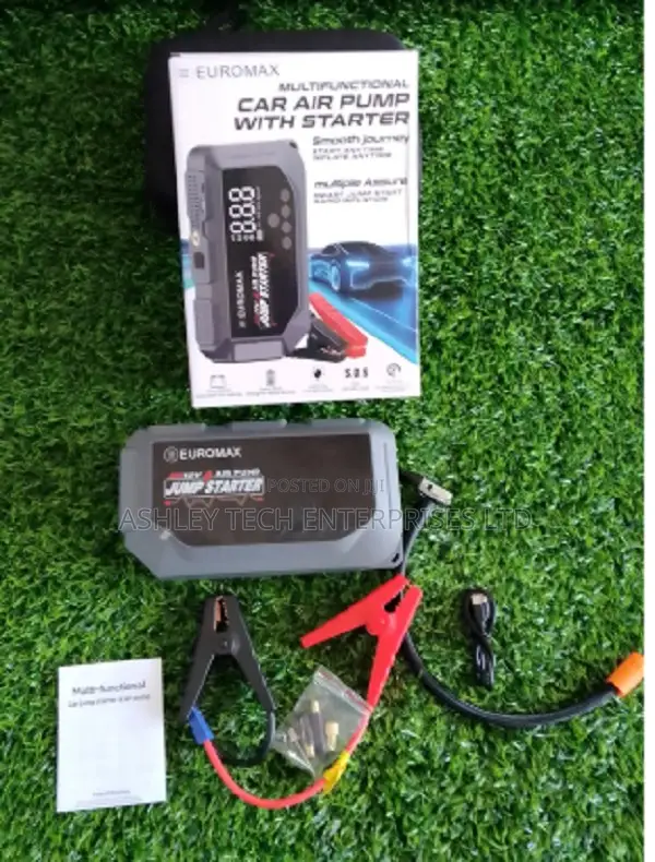EUROMAX Car Jump Starter With Air Compressor