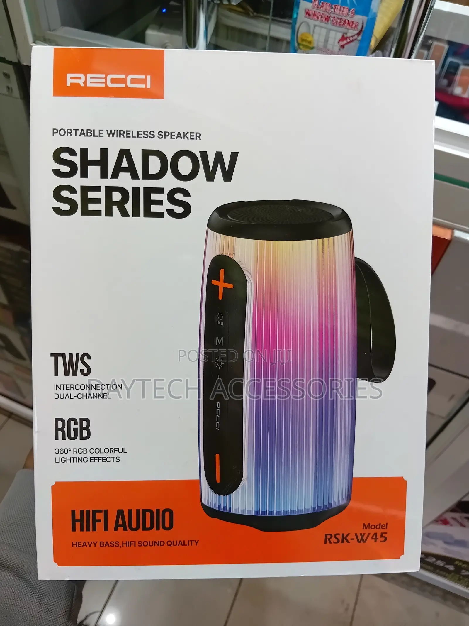 Recci RSK-W45 Shadow Portable Wireless Speaker.
