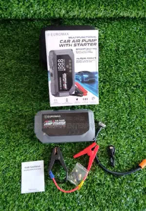 EUROMAX Car Jump Starter With Air Compressor