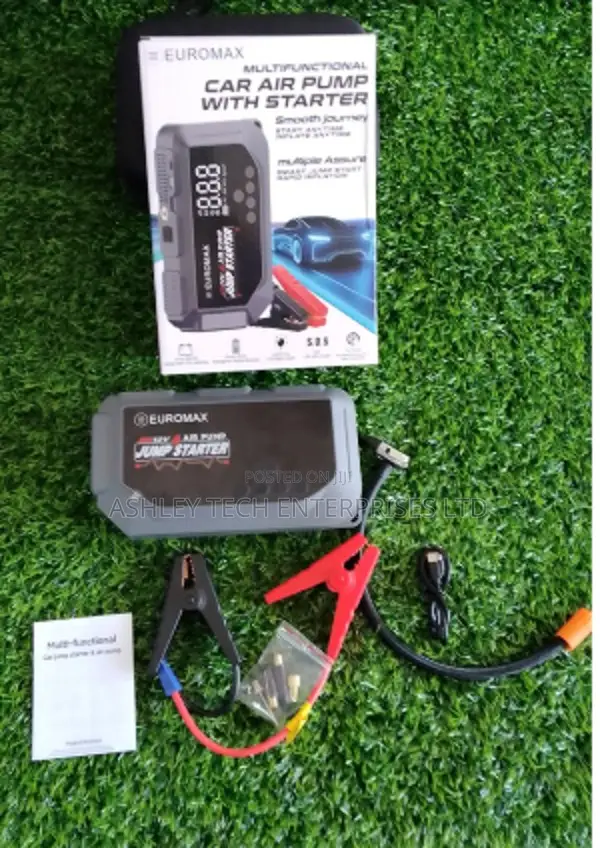 Advanced EUROMAX Car Jump Starter Air Compressor