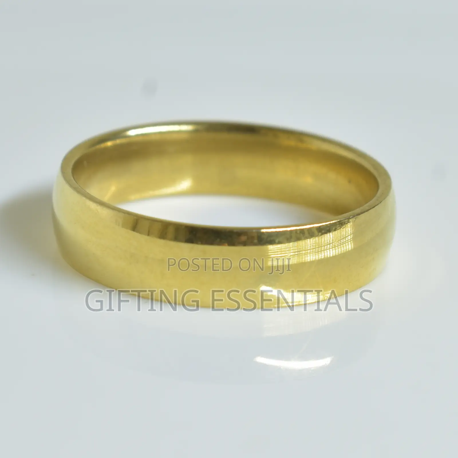 Beautiful Simple Silver Gold Engagement Ring With Box Packaging